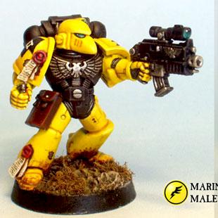 Marines Malevolent - tactical marine by Chaplain Desmodus