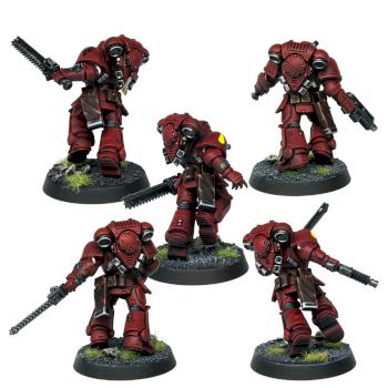 BLOOD ANGELS Assault Intercessor Squad by Arkaan