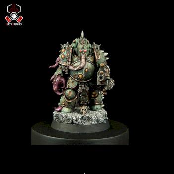 Plague Marine with blight launcher by petran