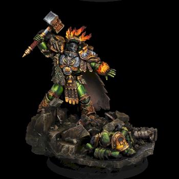 Vulkan Primarch of the Salamanders by Miniaturesden