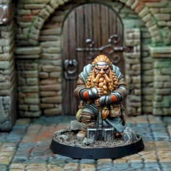 Dwarf guard (Atlantis miniatures) by PenOfChaos