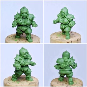 Female dwarf blocker for fantasy football by chaos spawn