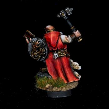 Warrior Priest with hammer and book by warhamsterpainting