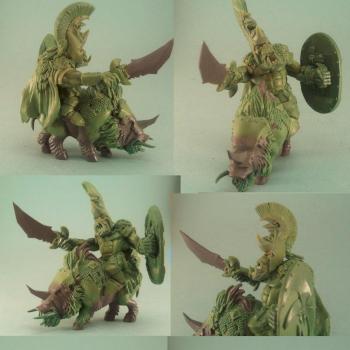 orc bad moon warboss(sculpt) by bodiscool