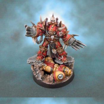 Chaos Space Marines World Eaters Lord by bevulf