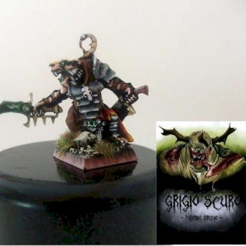 Skaven warlord front by Coticone Il Grigio