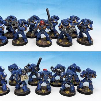 Ultramarines Tactical Squad IX by Wickedcarrot