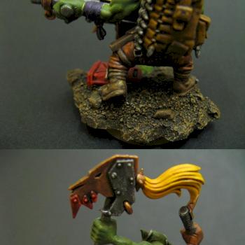 Big Shoota with gretchin by Muzzle