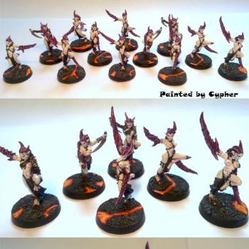 CHSM - Lesser Deamons - Slaanesh Deamonettes by Cypher