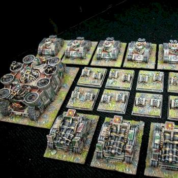 Dystopian Wars French Land Forces by AndyT