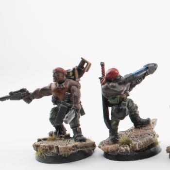 Imperial Guard Catachan Command Squad by Sawyer