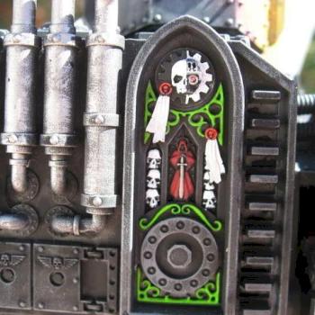 Baneblade WIP Admech shrine detail by Norsehawk