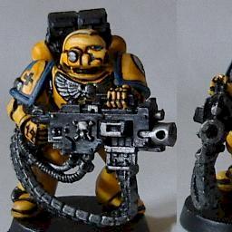 Imperial Fist with Heavy Bolter by ikafrai