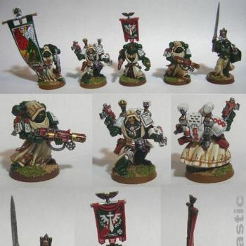 Dark Angels 3° Company command squad conversion by RED Plastic