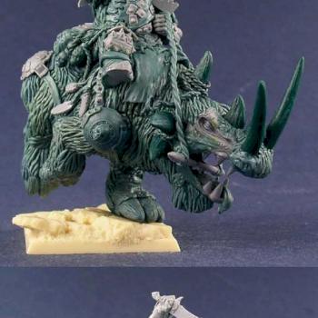 OGRE KINGDOMS Ogre Tyrant on Rhinox - converted -other picture by Scibor