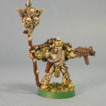 Plague marine standard bearer by Silverthorn