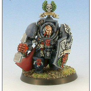 Captain Lysander in Crimson Fists scheme by funkyyuzzam