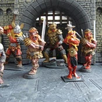 Fire Giants (Gate house diorama) by DjTherapy