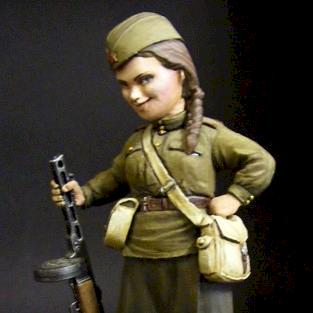 WW2 Female russian Infantry by Mousemuffins