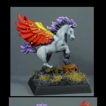 Baby Pegasus by blue moon miniatures by bluemoonminiatures