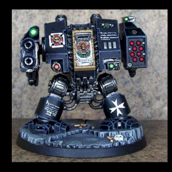 Black Templar Dreadnought by blue moon miniatures by bluemoonminiatures