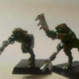 Lizardmen Chameleon Skinks by copperchange