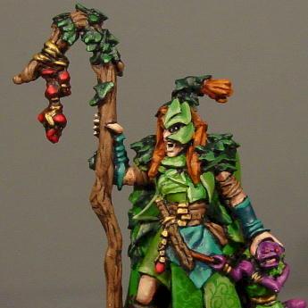 Wood Elf Mage by blue moon miniatures by bluemoonminiatures