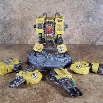 Imperial Fists Dreadnought by blue moon miniatures by bluemoonminiatures