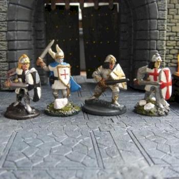 Templar Knights (Paladin Diorama, foot knights) by DjTherapy