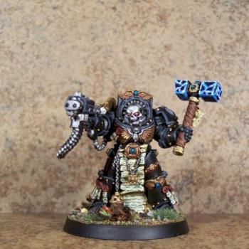 Iron Snakes Chaplain by blue moon miniatures by bluemoonminiatures