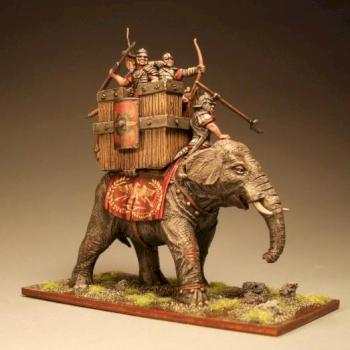 Roman war elephant by meanbeautiful