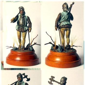 My first Historical mini: Burgund soldier XV by King Kender