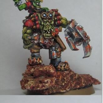 Ork Kommando Nob wif da stunty git by uberdark