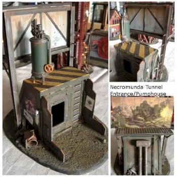 Necromunda Tunnel Entrance/Pumphouse by Ancientsociety