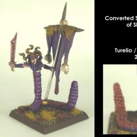 Converted Slaneesh Standard Bearer by Turelio