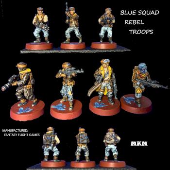 BLUE SQUAD, Star Wars Rebel Troops by mousekiller