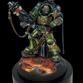 Salamanders Captain in Gravis armor by mamikon