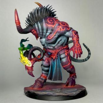 Disciples of Tzeentch Ogroid Thaumaturge from Warhammer Quest Silver Tower by Hamish Longstride