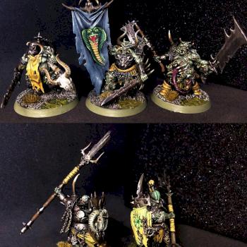 Putrid Blightkings unit #3 (conversions) by Graishak