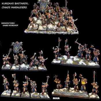 KURGANS BASTARDS, 20 Chaos Marauders by mousekiller