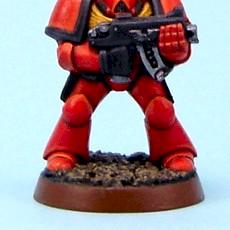 Blood Angel Space Marine test paint by Tinweasel