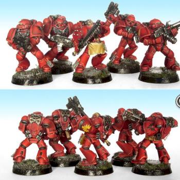 Blood Angels Space Marines by Ana