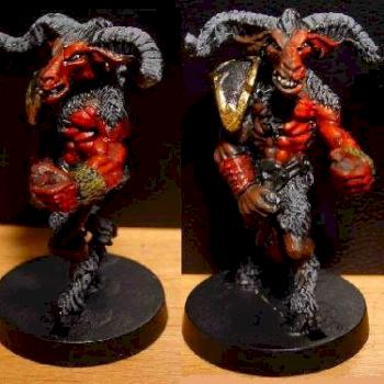 Converted Blood Bowl Beastman by Swollen Ostrich