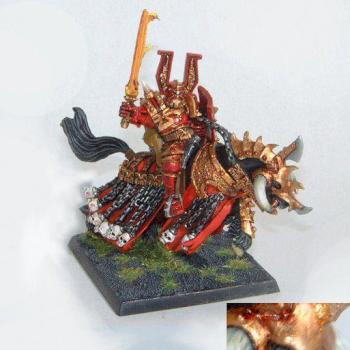 Khorne Lord with flamesword by Qaz