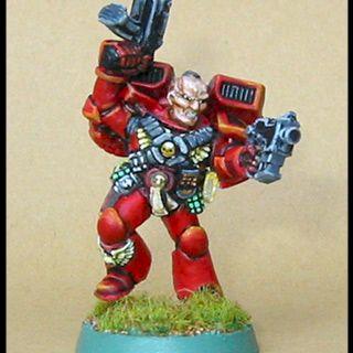 Blood Angels Veteran Assault Sargeant Space Marine by crawfish