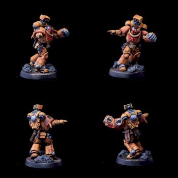 Imperial fist Primaris intercessor Sergeant with power fist by El Sabel