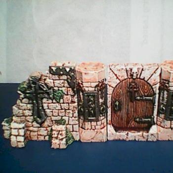 CITADEL/MARAUDER OOP RESIN CASLE STONE WALLS,PILLARS AND GATE by PAINTONY