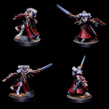 Adepta Sororitas Battle Sister superior by El Sabel