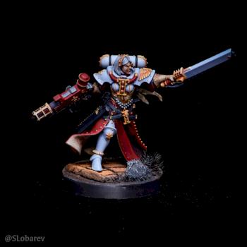 Adepta Sororitas Battle Sister superior by El Sabel