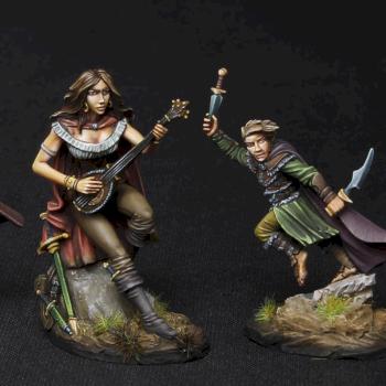 Warrior, bard and rogue by Manu Miniatures